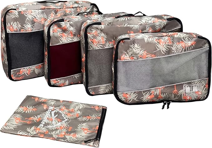 5 Set Packing Cubes for Travel Large Suitcase Luggage Organizer Bags Travel - Image 3