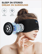 MUSICOZY Sleep Headphones Bluetooth 5.4 Headband Sleeping Eye Mask - Image 4