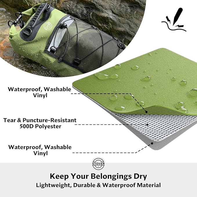 STOVER 5/10/25/30/40/55L Waterproof Backpack- Floating Dry Bag - Image 2