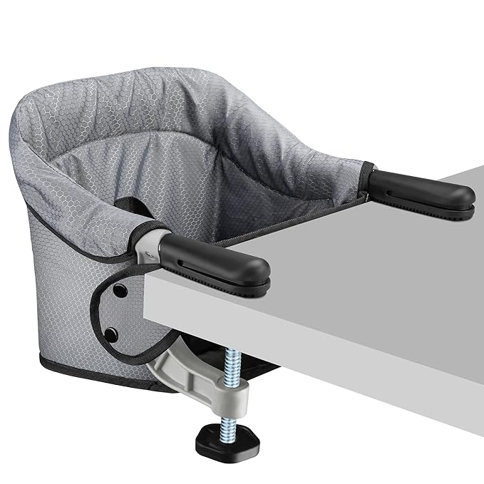 Hook On Chair, Portable Table High Chair, Folding Compact Baby Seat by Toogel