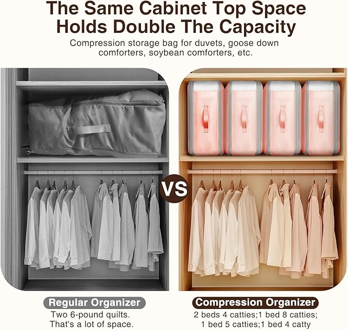 1 Pack Compression Storage Bags - 110L Large Capacity Comforter Storage Bag - Image 5