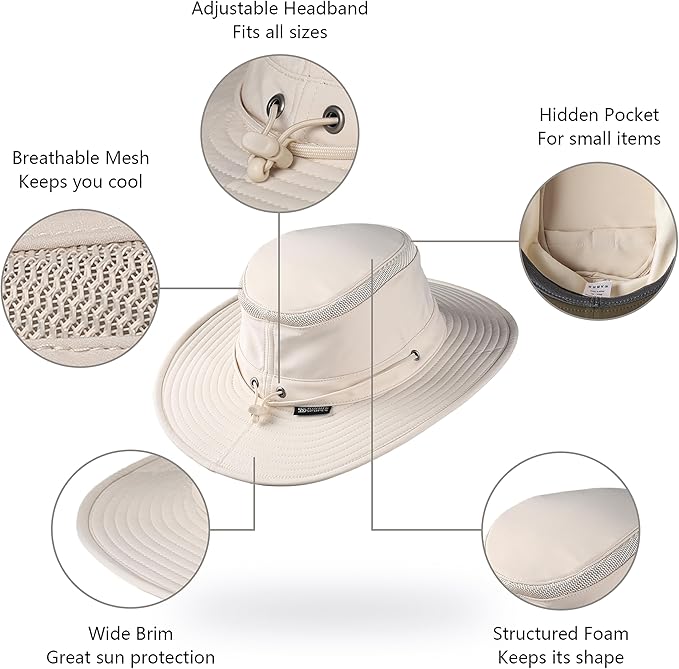 Cimarron Wide Brim Safari Sun Hat - Image 7
