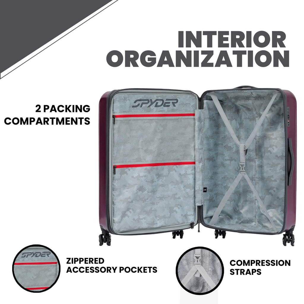 Rails 20 Inch Expandable Hardside Carry (Burgundy / Carry-On)