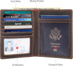 Polare Luxury RFID Blocking Leather Passport Holder Travel Wallet - Image 5