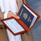 TIGARI Passport Holder for Travel Women Men, PU Leather Passport Wallet Cover - Image 3