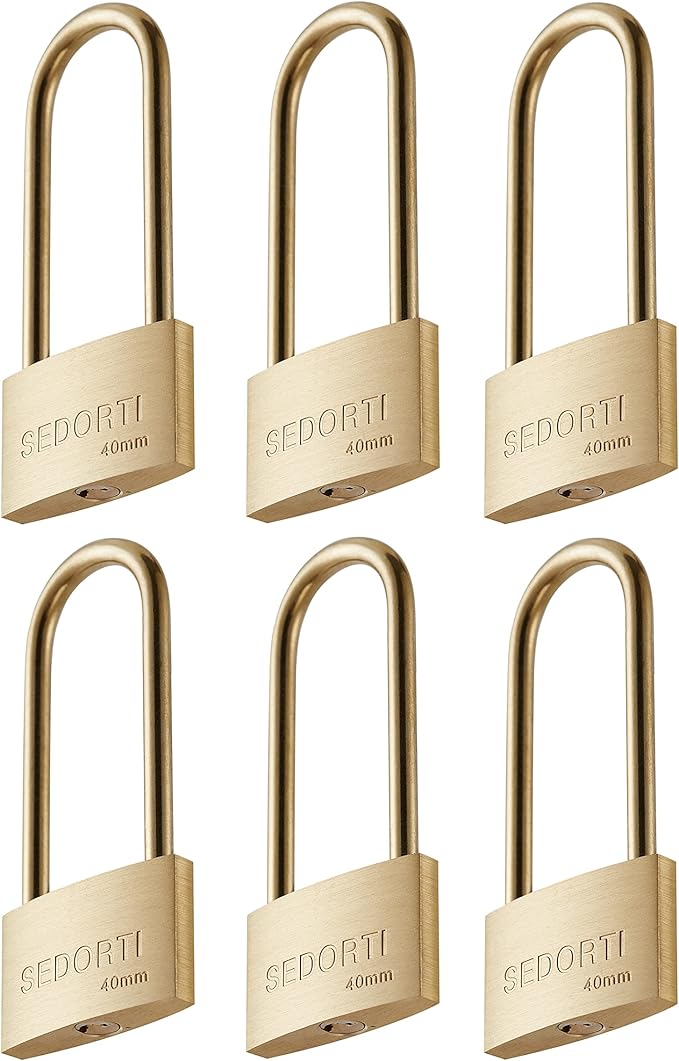 Weather Proof Lock, Keyed Alike Solid Brass Padlocks by SEDORTI