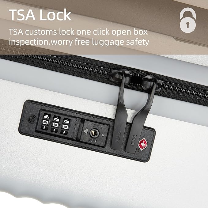 20 Inch Carry on Luggage, Airline Approved 22x14x9 Hard Shell Carry on Suitcase - Image 2