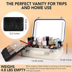 Lighted Makeup Case with Mirror - Image 3