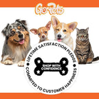GoPets Double-Sided Dematting Tool & Deshedding Brush for Dogs & Cats, Pet Friendly Undercoat Rake for Shedding, Mat Remover for Long & Thick Coats, Dog Comb for Grooming, Cat Hair Detangler