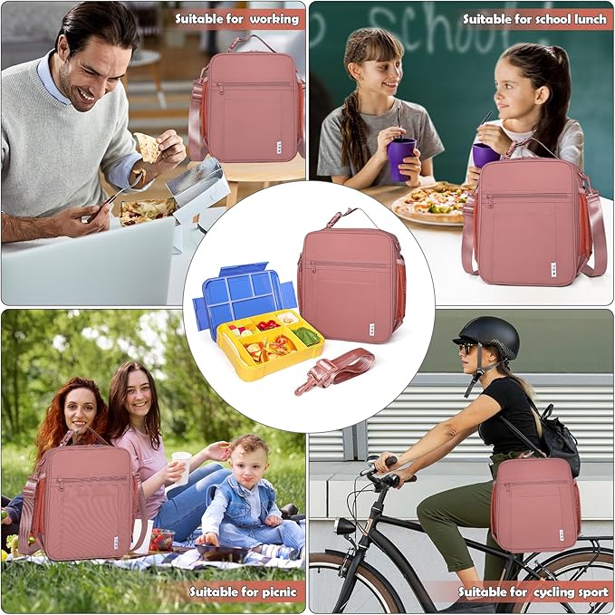 NOL Nylon Waterproof Kids Lunch Bag, Insulated Lunch Bag, Lunch box Cooler - Image 6