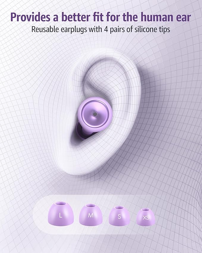 Ear Plugs for Sleeping Noise Cancelling Earbuds:45db Loop Earplugs for - Image 5