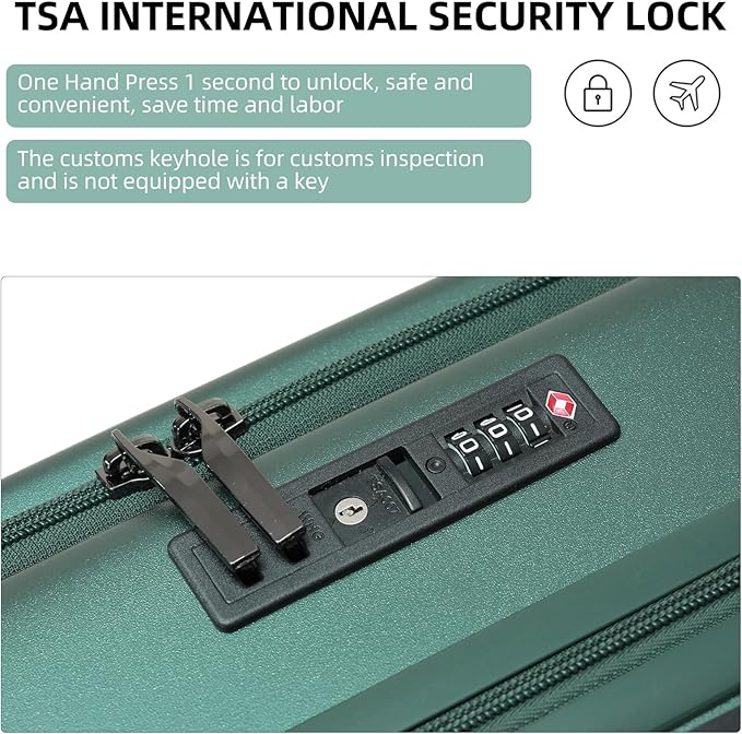 Premium Carry On Luggage, 29 Inch Top Opening Aluminum Frame Airline Approved - Image 8
