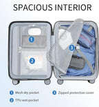 KROSER Hardside Expandable Carry On Luggage - Image 3