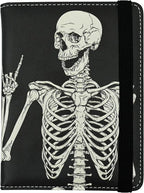 OK Skull Passport Holder for Women and Men PU Leather Passport Cover for Travel by bassyilCustomizedforlife