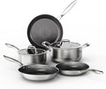 COOKER KING Stainless Steel Cookware Set, Pots and Pans Set Non Stick, Hybrid by cookerking