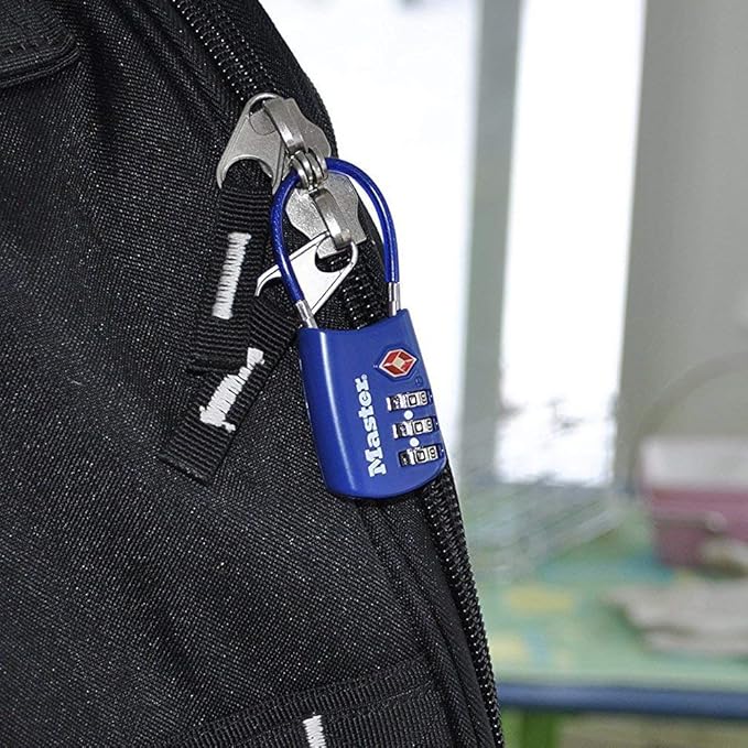 Master Lock Blue Set Your Own Combination TSA Approved Luggage Lock, Travel - Image 5