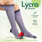 Mens Compression Socks for Men Women, 15-20 mmHg Bamboo Viscose Knee High Soft - Image 4