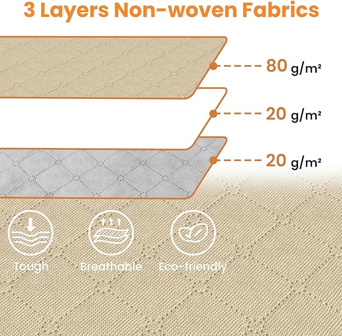 Fab totes 24 Gallons Clothes Storage, Foldable Thick Fabric Blanket Storage Bags - Image 6