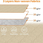 Fab totes 24 Gallons Clothes Storage, Foldable Thick Fabric Blanket Storage Bags - Image 6