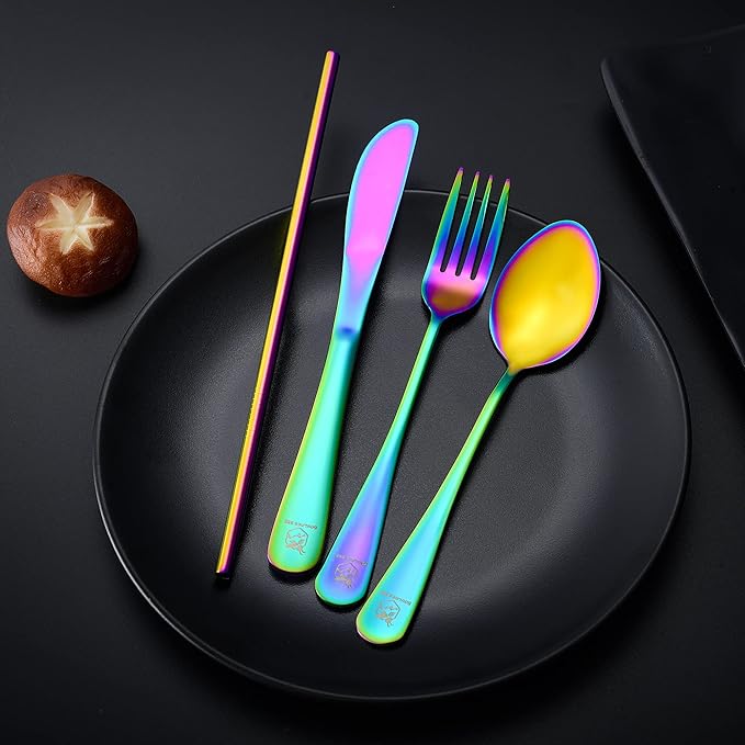 Boulder Bee | Travel Utensils Set | Reusable Camping Cutlery Set | Stainless - Image 6