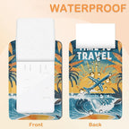 Vintage Airplane Beach Travel 3 Pack Luggage Tags - Image 3
