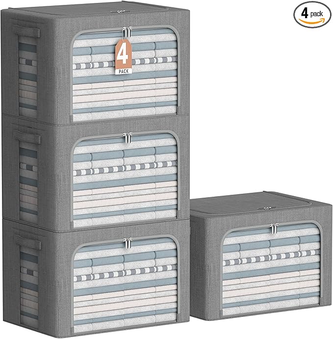 CYhom 4 Pack Clothes Storage Bins by CYhom