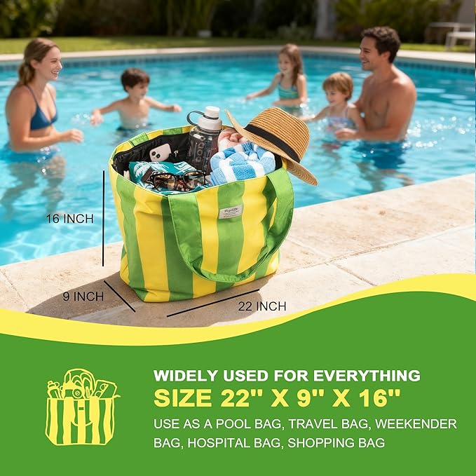 Beach Bags Waterproof Sandproof, XL Large Pool Tote Bag - Image 5