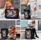 ANNA QUEEN Cute Patriotic Cat Luggage Cover, American Flag Suitcase Protector - Image 6