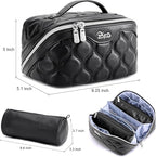 Travel Makeup Bags for Women Cosmetic Bag: Puffy Make up Bags Set of 3 - Image 7