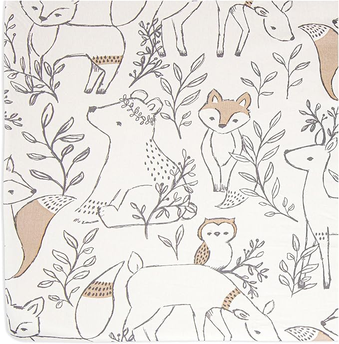 Crane Baby 100% Cotton Sateen Fitted Baby Sheets, Breathable, Fits 28X52 - Image 7