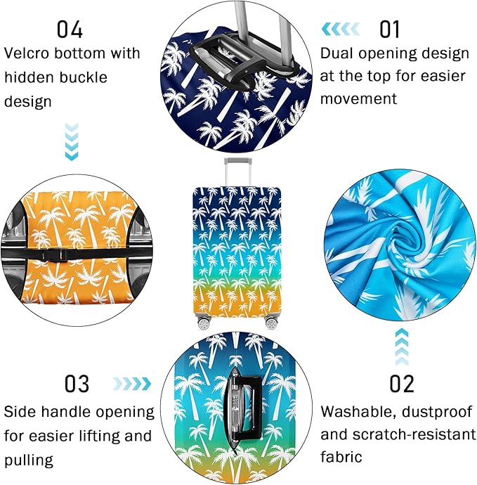 Luggage Cover for Suitcase Elastic Suitcase Cover Protector, Carry On Luggage - Image 4