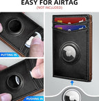 Airtag Wallet for Men- with Money Clip Gift Boxed, Magnetic Closure Slim - Image 3