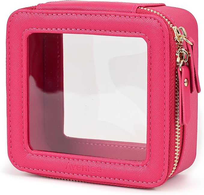 Aveniee Mini Clear Makeup Bag, Small Cosmetic Bags Travel Toiletry Pouch by Aveniee