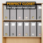 SpaceAid 12 Pack Bed Sheet Organizers and Storage, Foldable Sheet Organizer - Image 5
