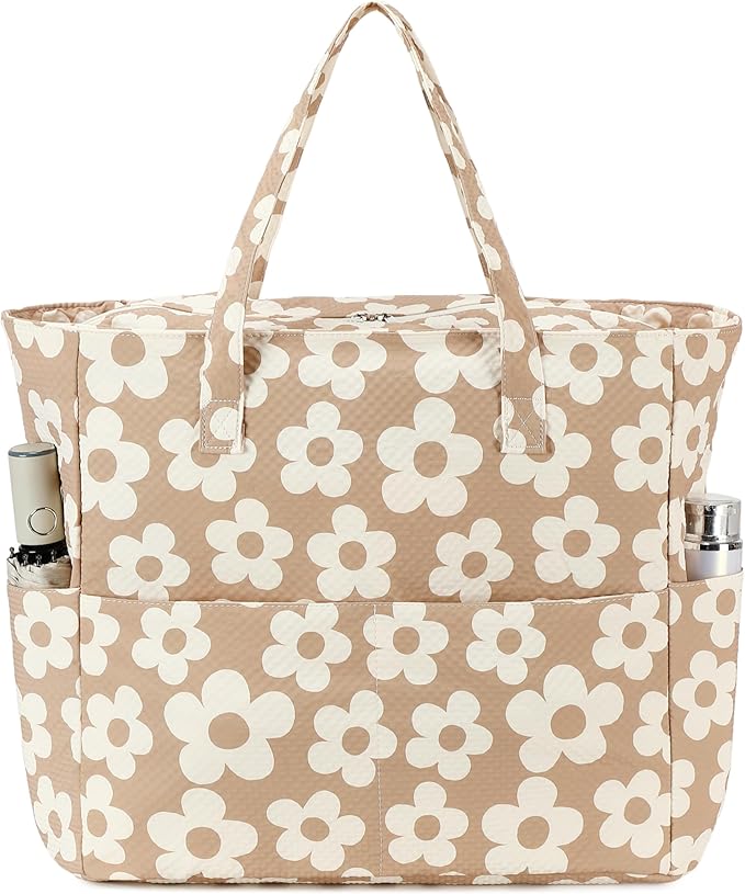 LEDAOU Beach Bag Waterproof Sandproof Women Tote Bag Pool Bag - Image 9