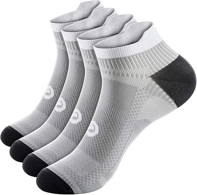 PAPLUS Ankle Compression Sock for Men and Women 2/4/6 Pairs, Low Cut by PAPLUS