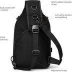 15L Tactical Crossbody Sling Bag | Everyday One Shoulder Backpack Fit 12 Inch - Image 5