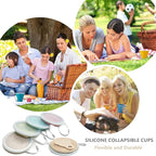 IYYI Collapsible Cup for Traveling, Silicone Foldable Cup, Camping Mug - Image 2