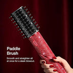 Shark FlexStyle Air Styling & Drying System | Powerful Hair Dryer & Multi-Styler | with Auto-Wrap Curlers, Diffuser, Oval & Paddle Brush, Concentrator Attachment | Red Sparkle | HD442JR