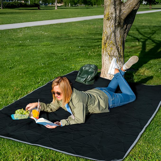 Outdoor Waterproof Blanket, Foldable Fleece Stadium Blanket - Image 5