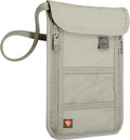 Lewis N. Clark RFID Blocking Stash Neck Wallet, Travel Pouch + Passport Holder by LewisNClark