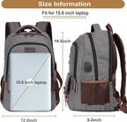 Mactso Canvas Travel Laptop Backpack - Image 5