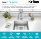 Kraus KHU101-21 Standart PRO 16 Gauge Undermount Single Bowl Set, 21 Inch - Image 4