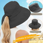 Sun Hats for Women Men UV Protection Wide Brim Bucket Hat - Image 7