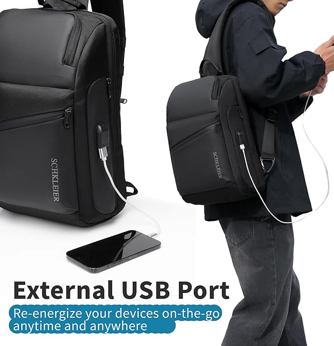 BASICPOWER Sling Bag for Men Women, Shoulder Crossbody Backpack - Image 5