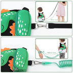 3 in 1 Toddler Harness Leash + Baby Anti Lost Wrist Link, Accmor Cute Dinosaur - Image 4