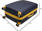 Rockland Unisex Adults Melbourne Hardside Expandable Spinner Wheel Luggage - Image 9