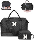 Gifts for Her-Duffle Bag with Shoe Compartment, Personalized Weekender Bag by Vogewood