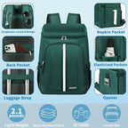 Backpack Cooler Insulated Leak Proof 35 Cans, 2 Insulated Compartments Thermal - Image 3