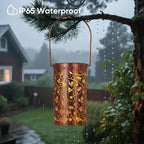 Homemory Bee Solar Lanterns Lights Outdoor Waterproof, Hollowed-Out Metal Decor - Image 5
